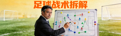 足球战术拆解短视频封面图，教练在战术板前讲解战术的画面